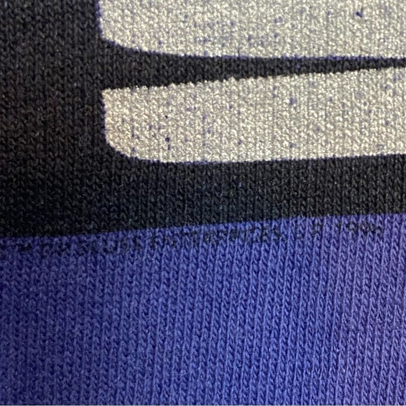 Dr.Seuss VINTAGE 1994 Licensed Cat in The Hat Sweatshirt Purple Graphic Medium - Picture 6 of 9